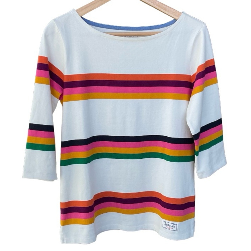 Authentic Talbots Striped Boat Neck JerseySmall